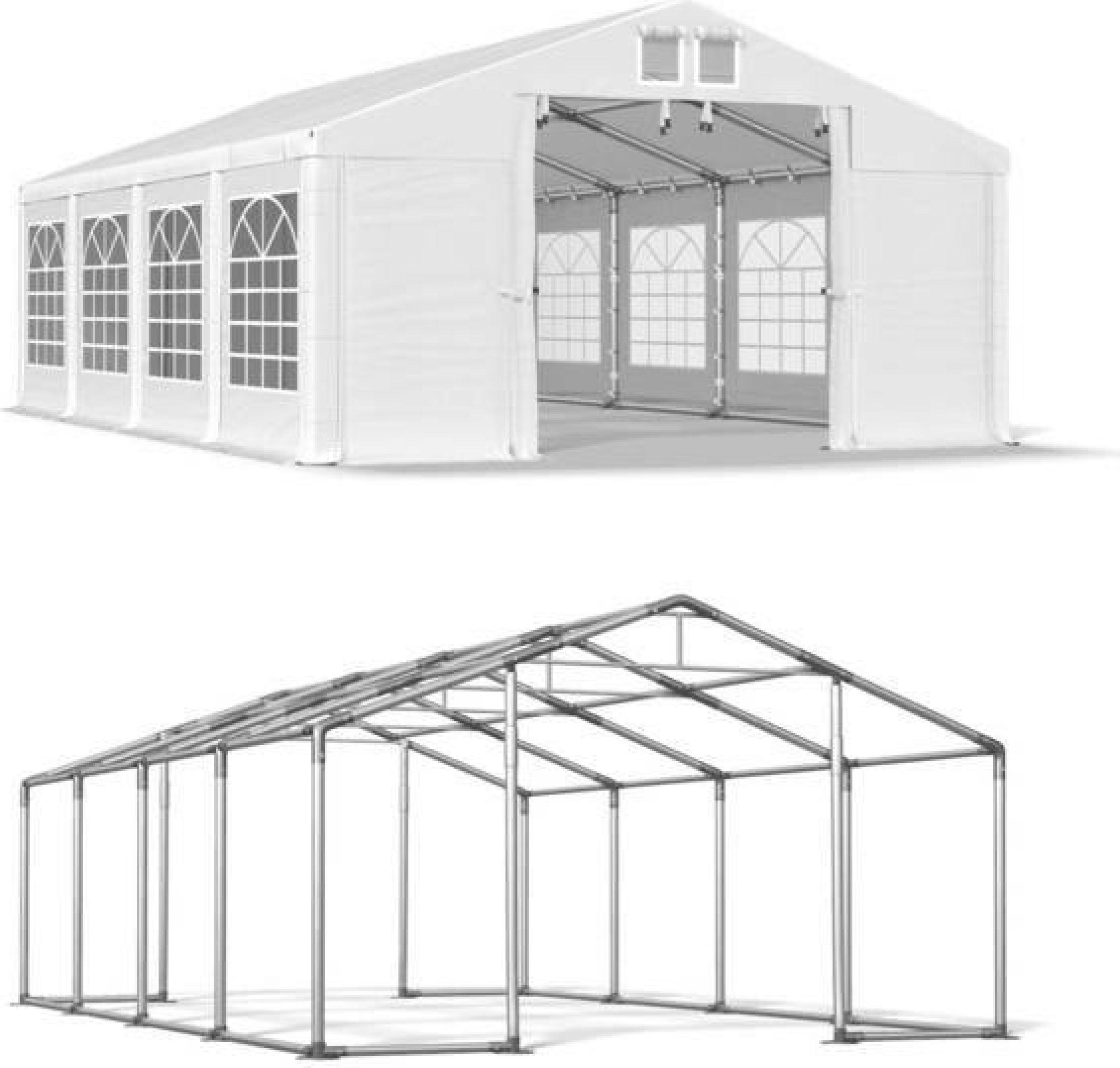 Saison Tent 8x8 Weiß WINTER ISD