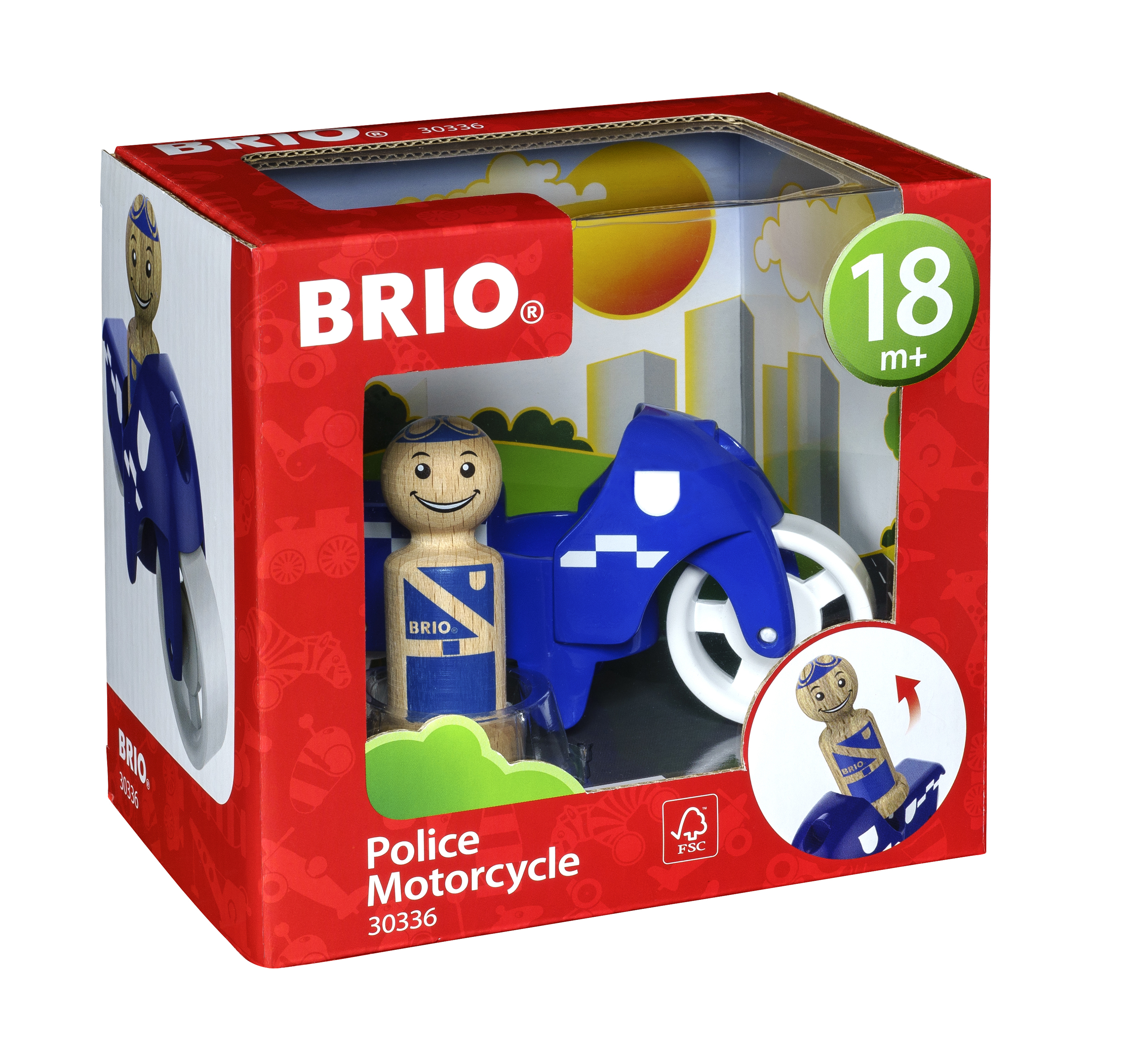 BRIO Polizeimotorrad; 30336