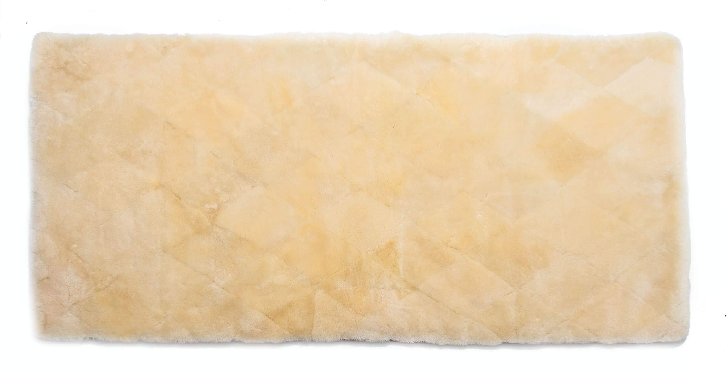 Dripio Lammfell Bettauflage 70x140 cm Patchwork medizinisch gegerbt