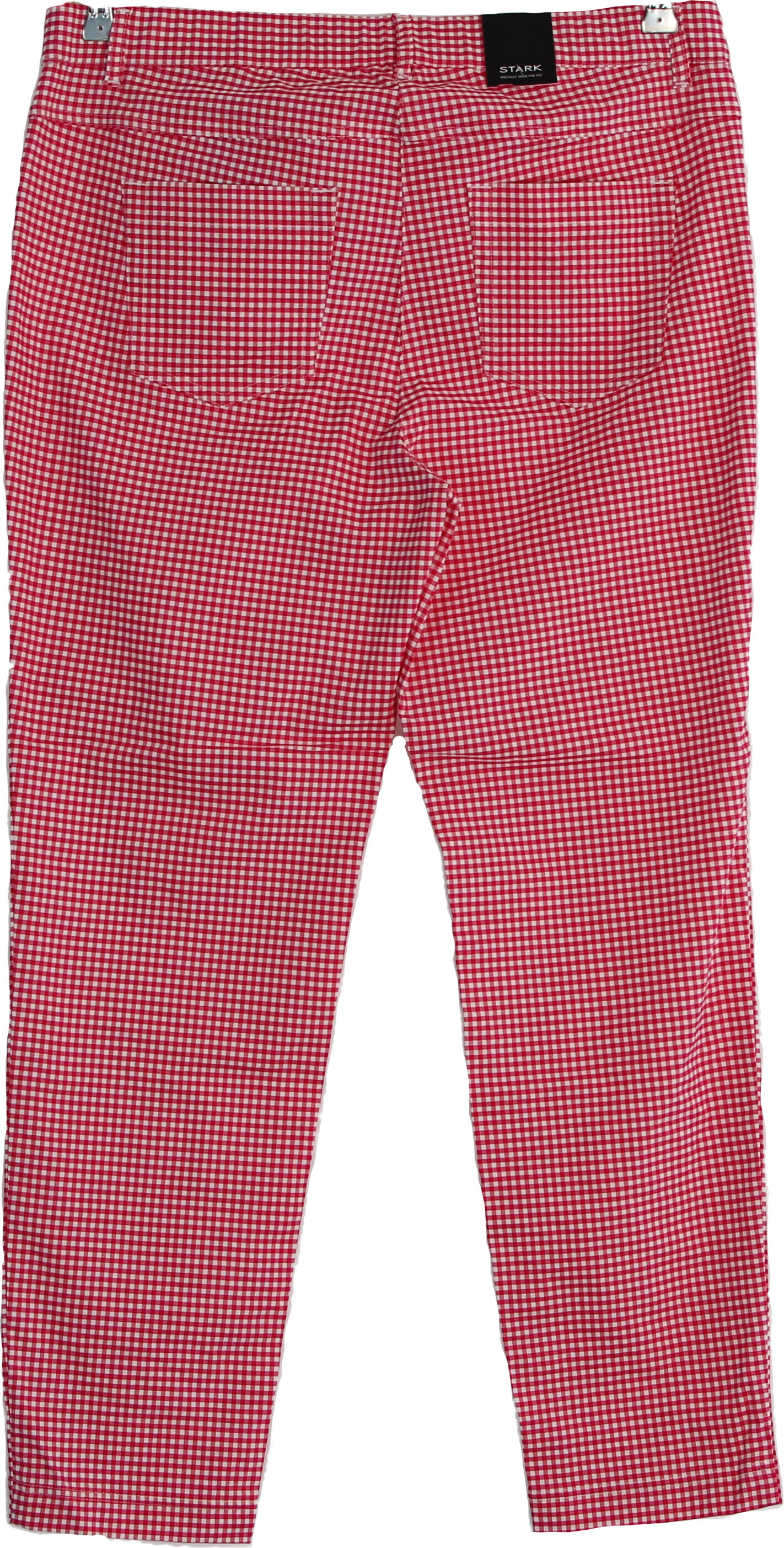 Damen Hose von Stark S-Janna 72 Slim Fit Stoffhose Stoff Designer Übergrösse Grösse 54 Farbe Rot