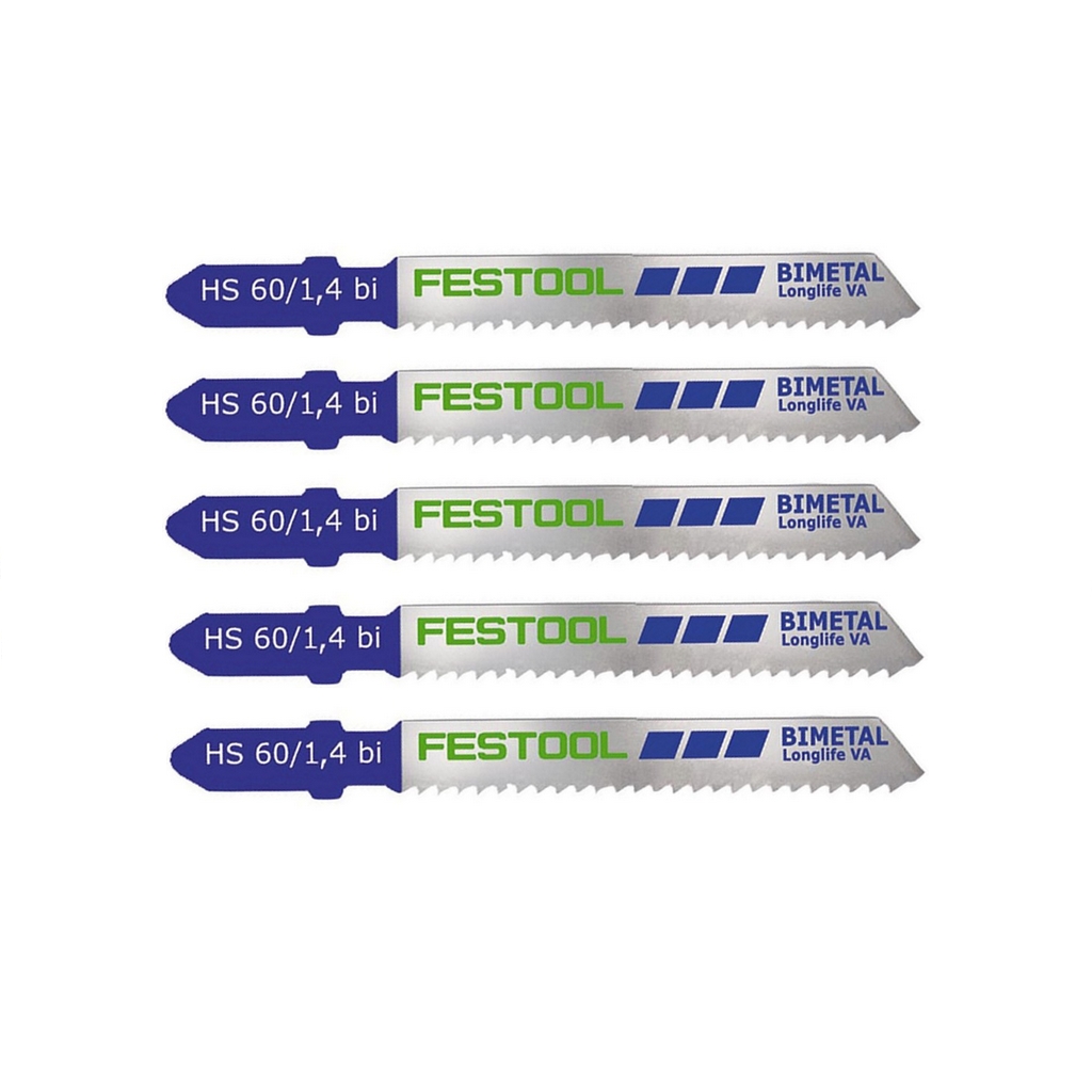 Festool Stichsägeblatt HS 60/1,4 BI VA 5 Stichsäge Pendelstichsäge 5 Stk 490181 22315