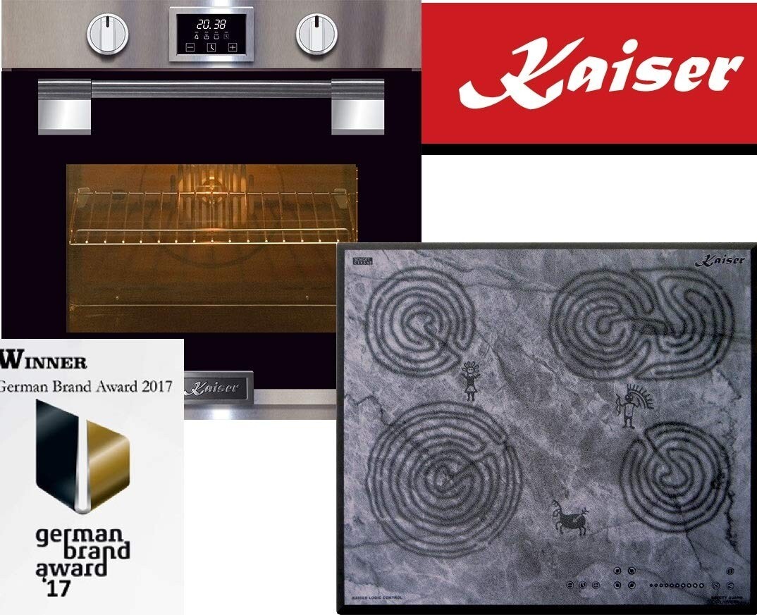 Autarkes Herd Set Kaiser Kaiser EH 6337 Pyrolyse Einbaubackofen /79L/ Kaiser KCT 6715 F Ära EH 6337, KCT 6715 F Ära