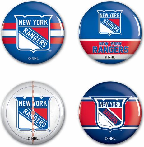 Wincraft Button-Set New York Rangers NHL Button 4 Pack dk-52386-uniw