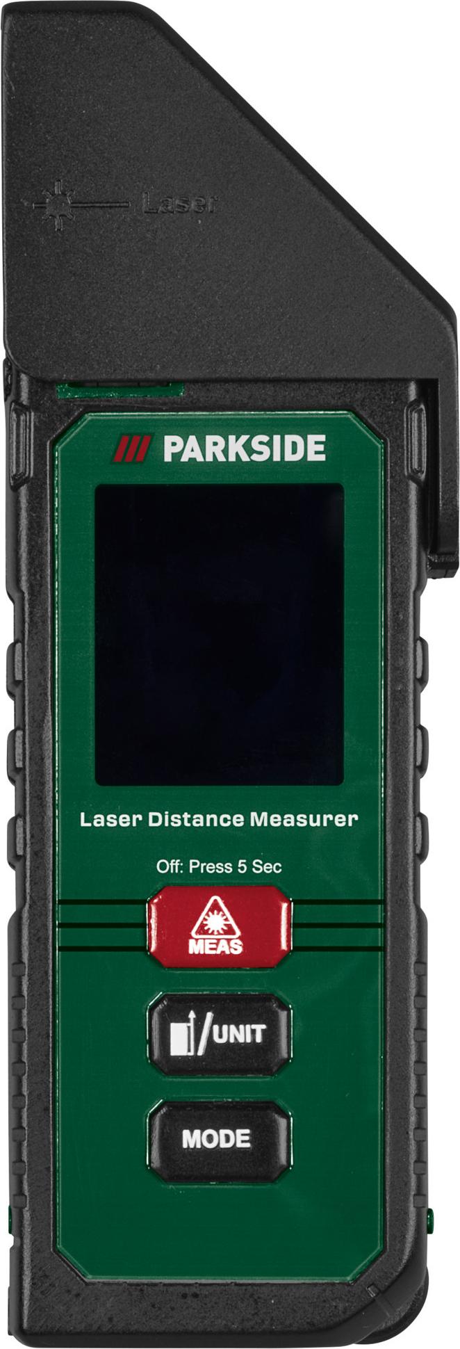 PARKSIDE® PARKSIDE 5in1 Laserentfernungsmesser Entfernungsmessgerät PLEMM 25 A1 Maßband 509984