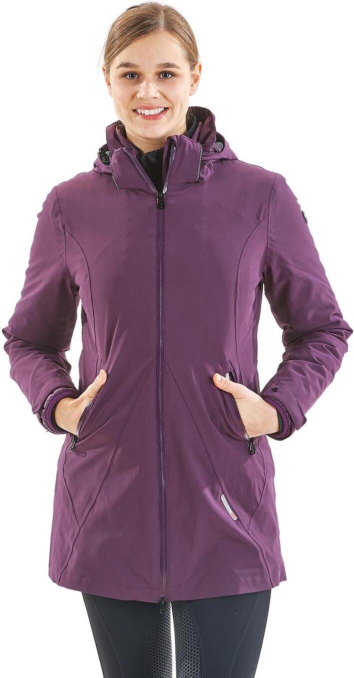Jacke CAMERY 3 in 1 Plus in plum und schwarz, Farbe:Plum, Gre:XXL