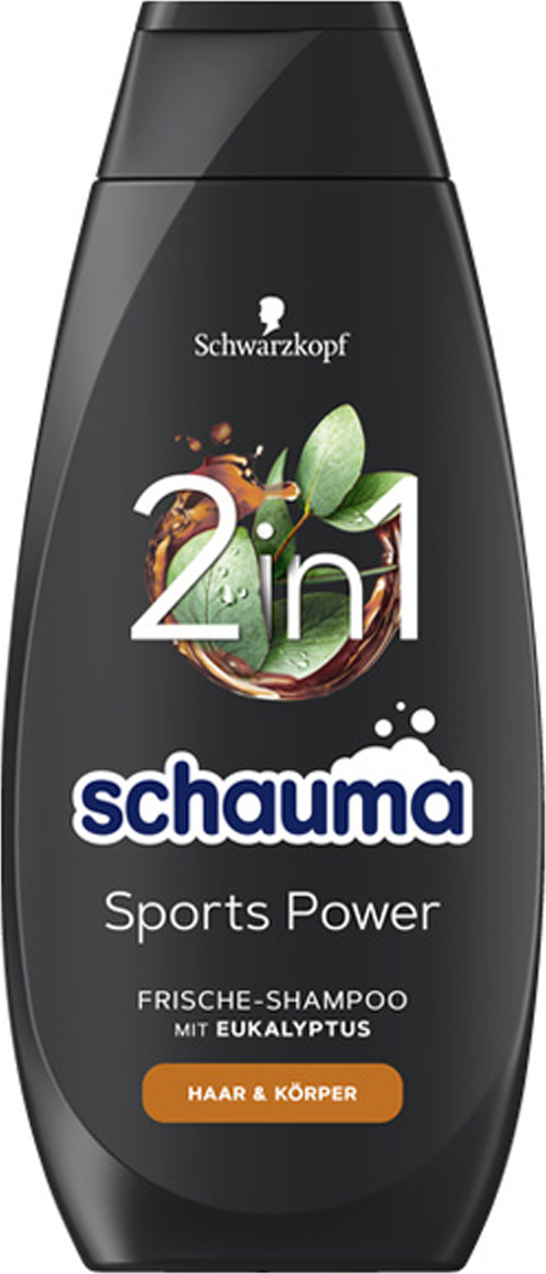 Schauma Sports Power Fresh šampón s eukalyptom 2v1 400ml