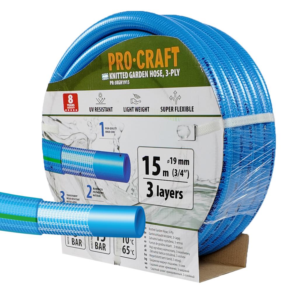 Gartenschlauch Procraft PR-3KGH1915 3-lagig, 3/4