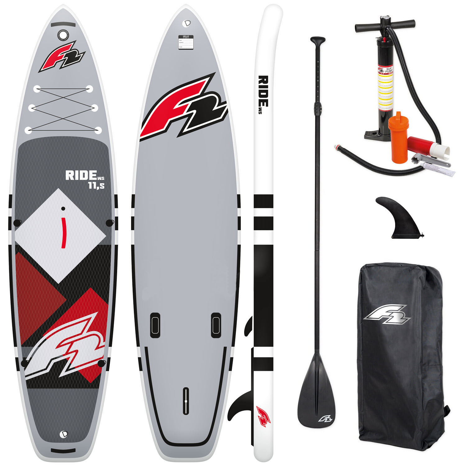 WindSUP F2 Ride Windsurf Paddleboard 10'5" Rot