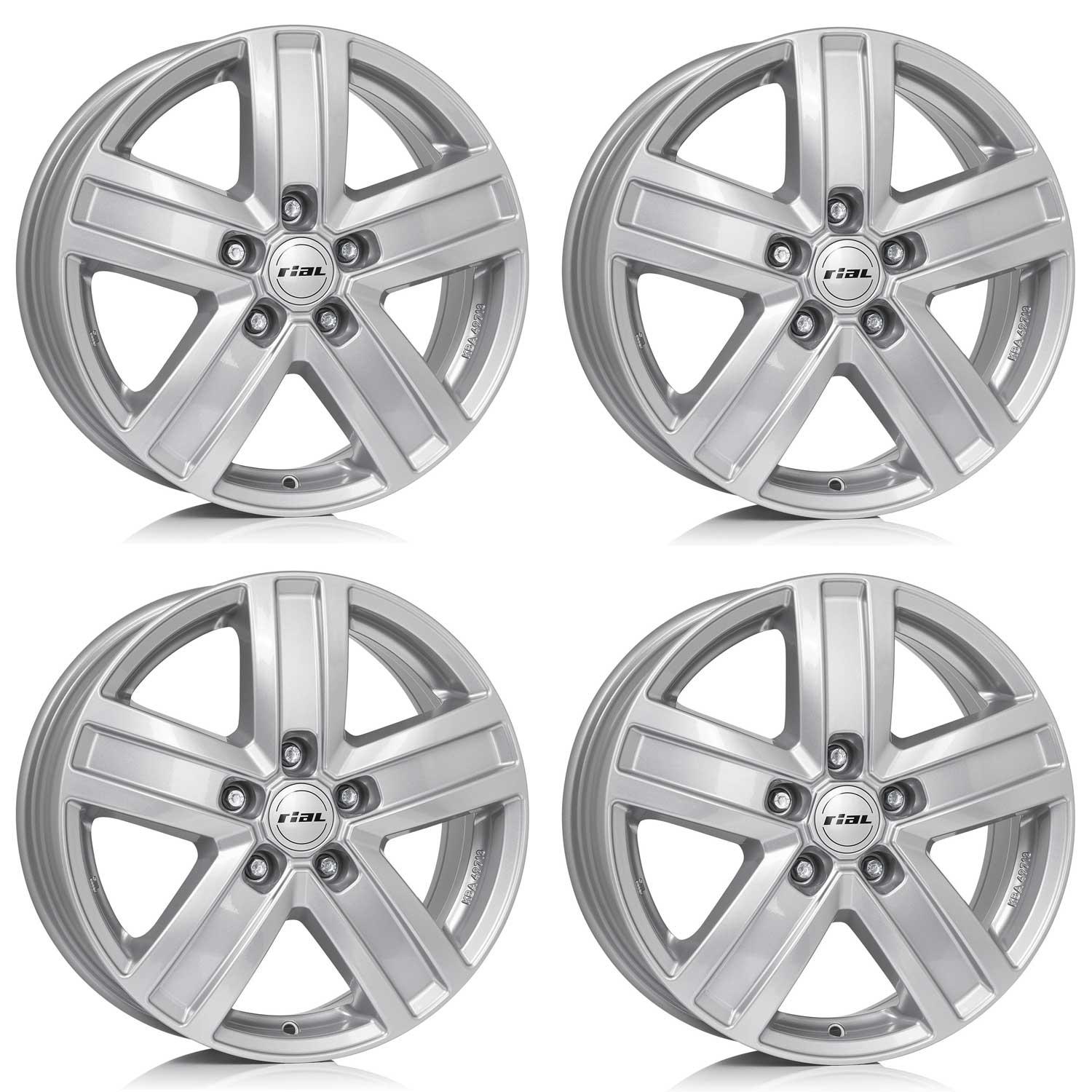 4 Rial Felgen Transporter 7.0x17 ET45 5x108 SIL für TOYOTA Proace City Proace City Verso Proace 4-TP70745P81