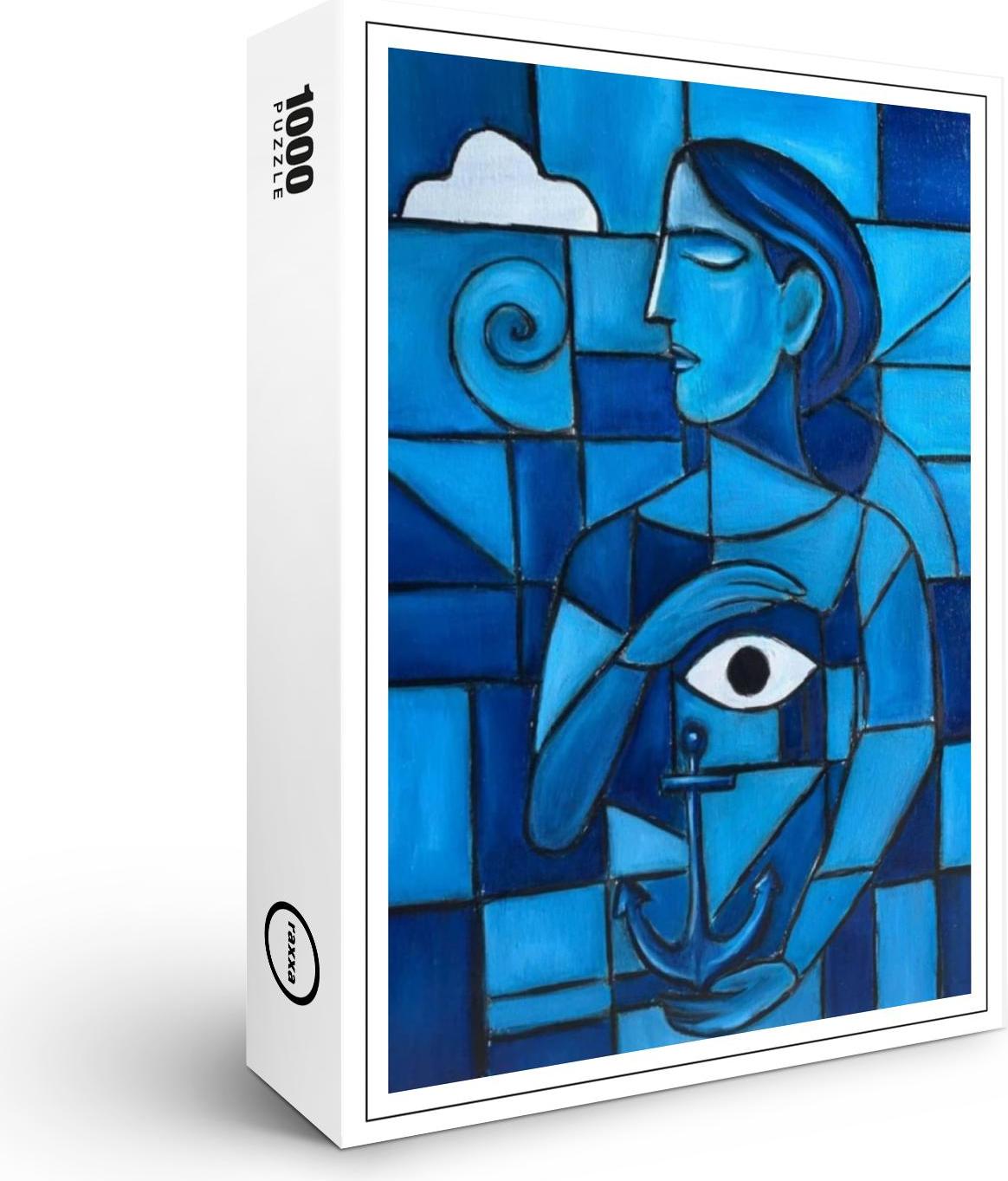 raxxa Premium-Puzzle "Blaue Introspektion", 1000 Teile 1-14270-20554-370