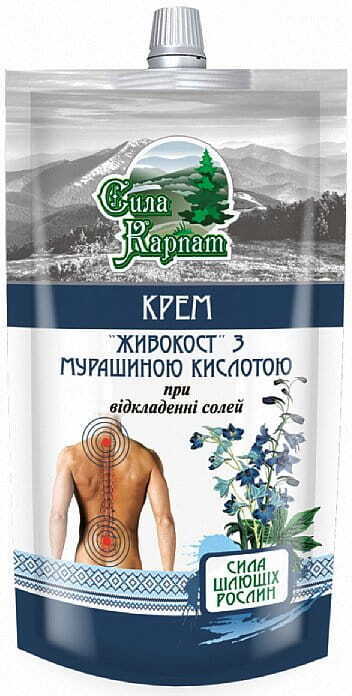 SIA KARPAT (UKRAINA) KRAFT DER KARPATEN Körpercreme Beinwell und Ameisensäure 100 ml (Ukraine)