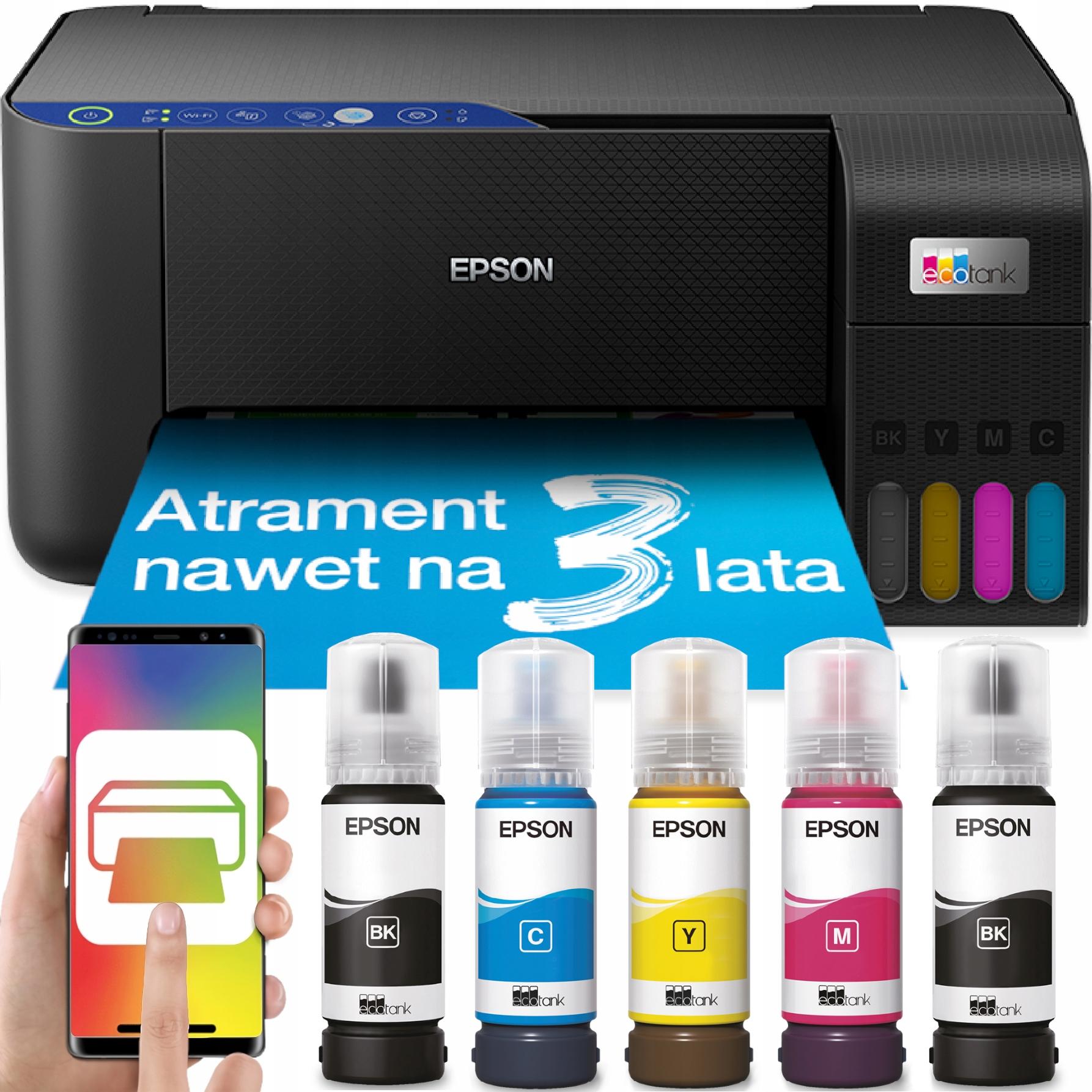 Epson Ecotank 3-in-1 Drucker WiFi, 0,7 Grosz, Sparsames Tinten-Set EcoTank L3251