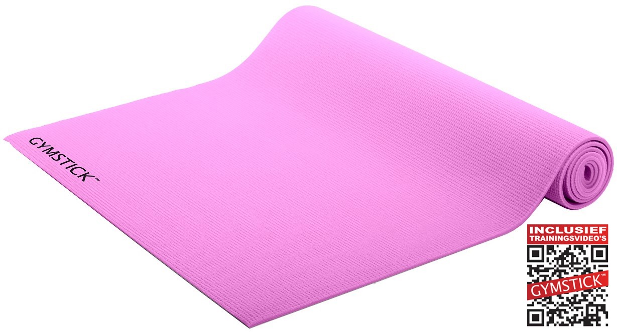 Gymstick Active Yogamatte - Rosa - Mit Online-Übungsvideos 20812