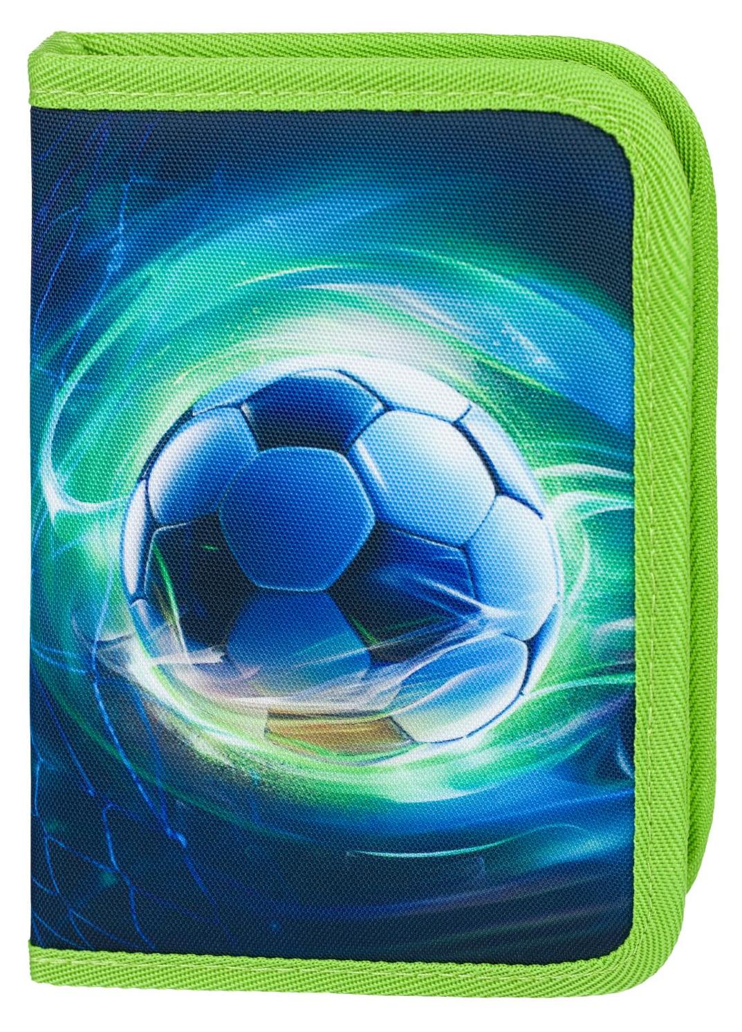 Markenlos Federmäppchen für Jungen, Schul-Federmäppchen, Federmäppchen, Schreinetui, Etui, Federmäppchen, Schul-Federmäppchen (Fußball)