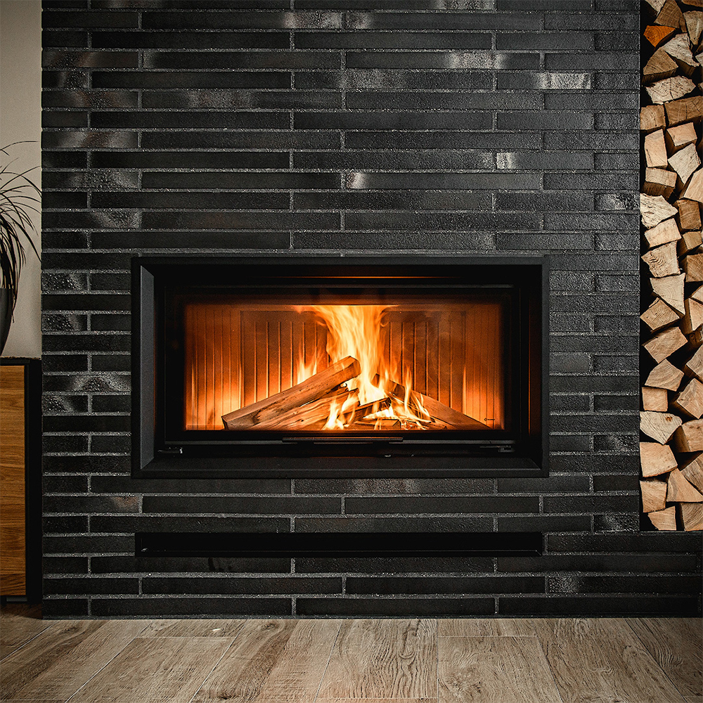 Oceľový krb Nadia 14 kW Ø 200 zdvih