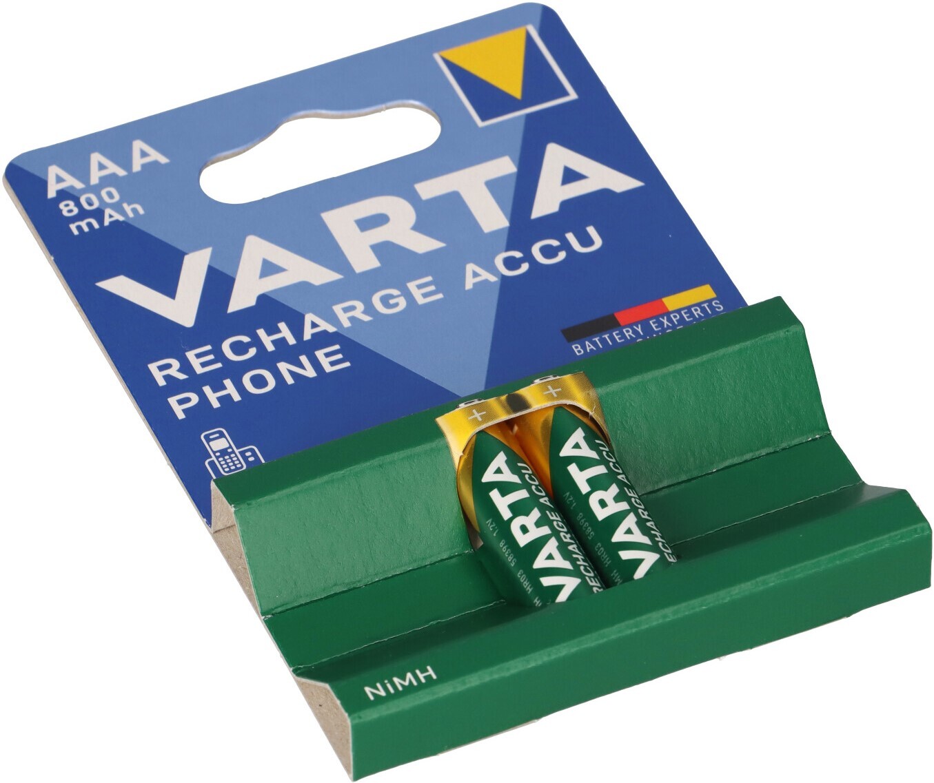 Varta 2x Akku AAA 1,2V 800mAh kompatibel Audioline BigTel 200 202 280 10765
