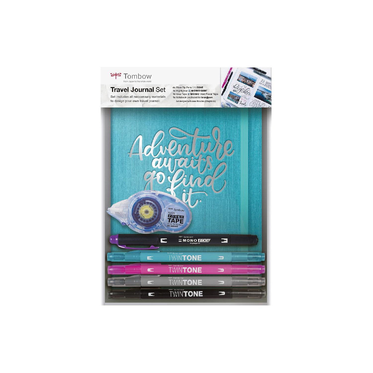 Tombow Reisetagebuch-Set 7-teilig TJ-SET