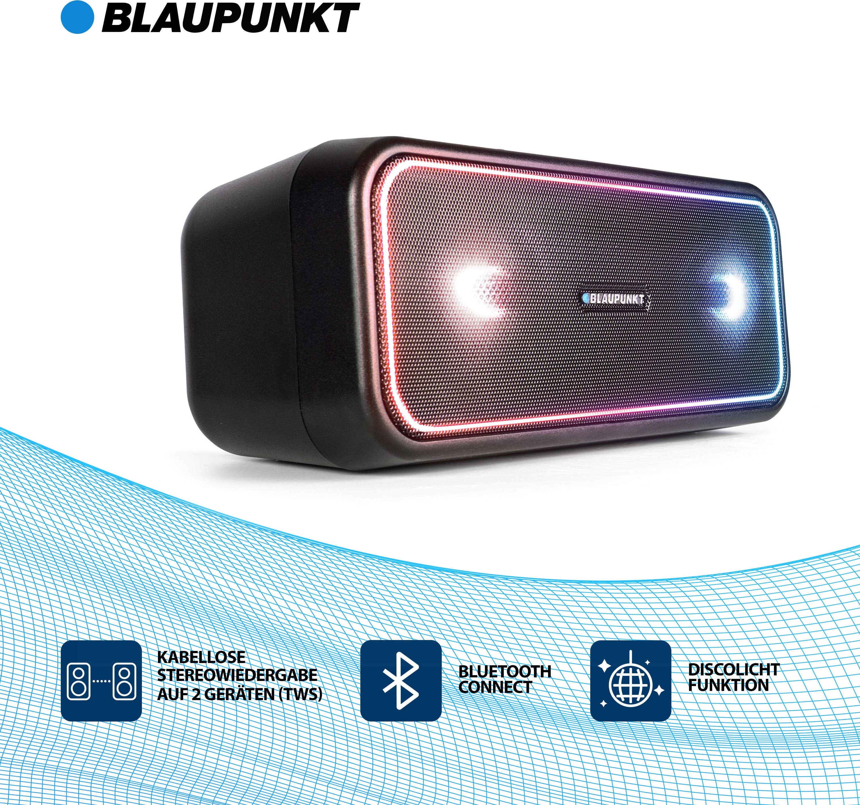 BLAUPUNKT Bluetooth Party reproduktor PS 200, TWS Lautsprecher, Bluetooth 4.2, AUX-IN, Party reproduktor