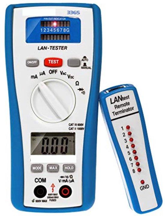 Famanu Netzwerk Tester - UTP Tester - LAN Tester - Blau/Weiß SHSHOP