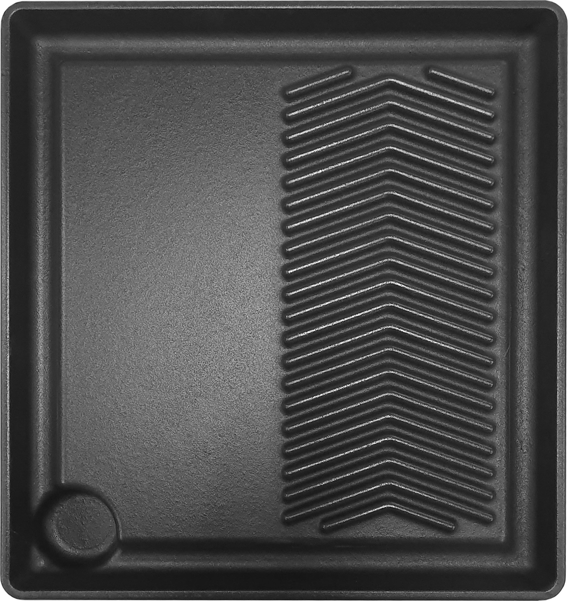 Allgrill Gusseisenkuss® univerzálna liatinová grilovacia doska pre bočný horák 35 x 32 cm Plancha
