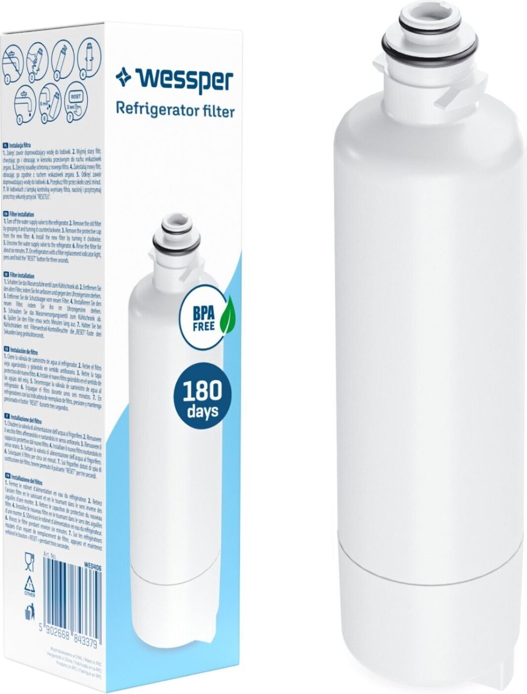 BLEOSAN Cartuccia Filtro Caraffa Da 12 Pezzi, Filtri Acqua Universali Per Bollitore Caraffa Filtrante Brita Maxtra 39404392