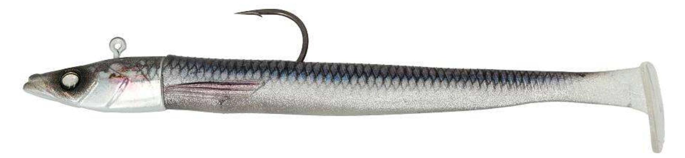 Major Craft Ceana Eely Shad Sandaal mit Jigkopf 16 cm Live Ghost / Katakuchi - Silver Eye