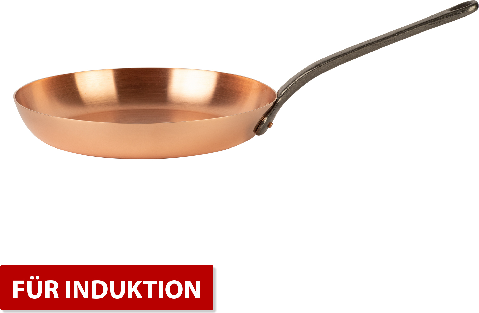 Cuisine Romefort Reine Kupferpfanne Ø 28 cm geeignet für den Induktionsherd CR-2628