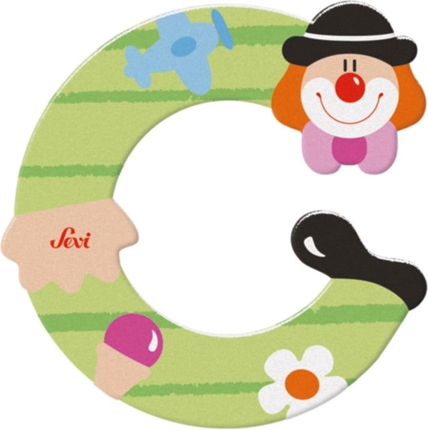 Sevi Trudi Holzbuchstaben Clown : Buchstabe C Buchstaben Sortierung: Buchstabe C 81737