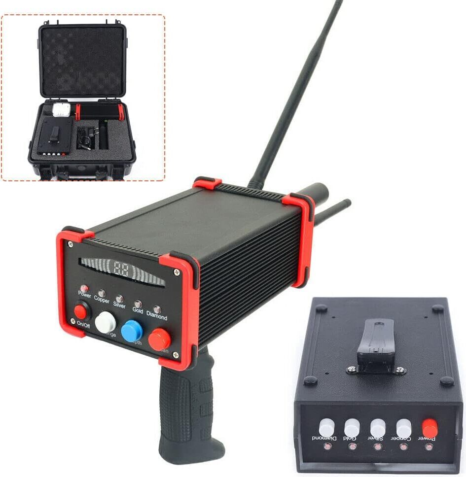 LCD Metalldetektor Profi - 3D Golddetektor Bis 30m Tiefe, 1200m Reichweite