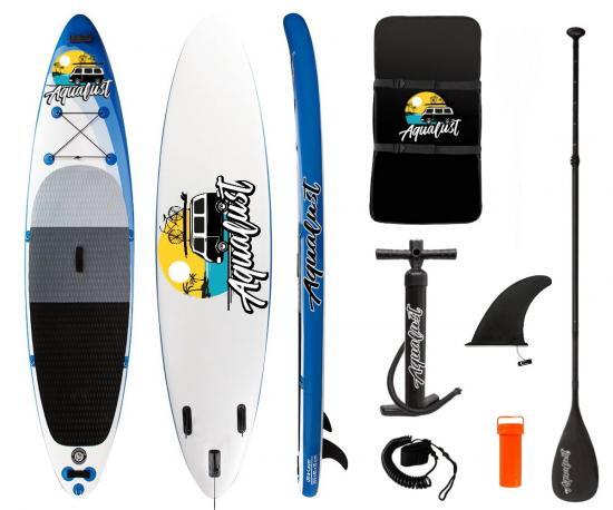 AQUALUST 12'0" SUP doska Stand Up Paddle Surf-Board Paddel Leash ISUP 365x81cm