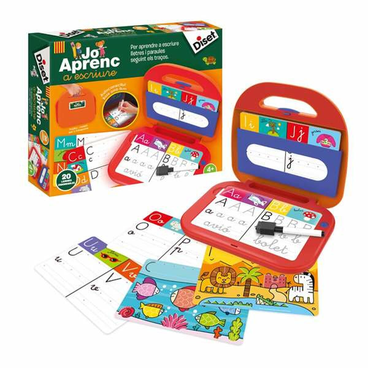 Diset Jo Aprenc - Escriure, 4 Jahr(e), Karton, Kunststoff, Mehrfarbig 63794