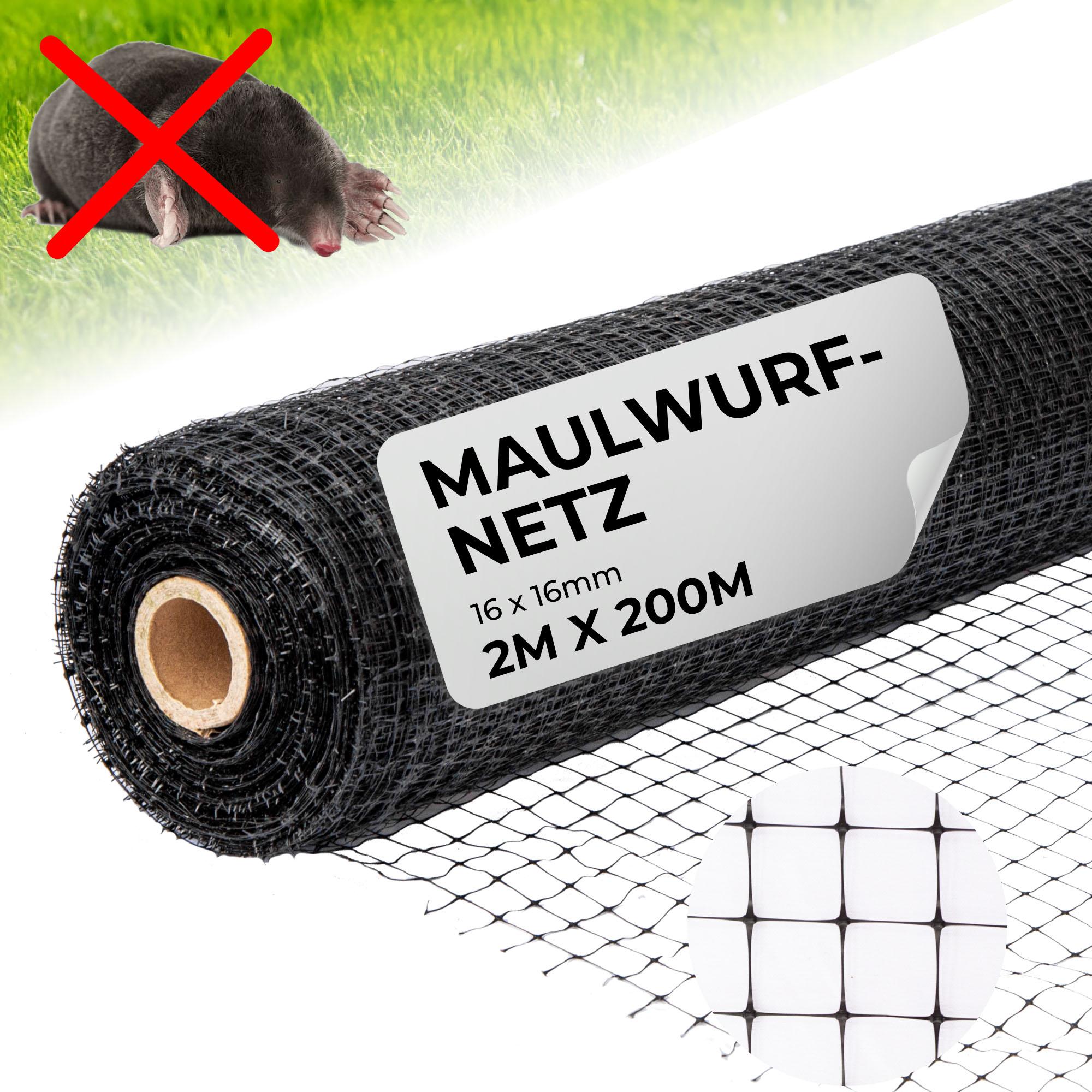 STREND PRO Netz gegen Maulwürfe GrassGuard, Masche 16x16 mm, 2 m, L-200 m, für den Boden, gegen Maulwürfe