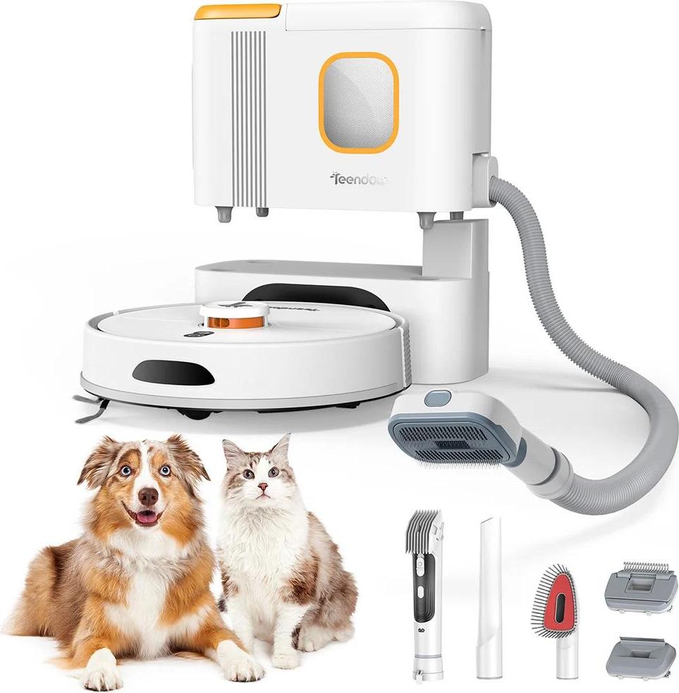 Saugroboter 2-in-1 mit Wischfunktion - D20S Max+ - 6000Pa Saugkraft - LiDAR-Navigation - Selbstentleerung 3L 20kPa - 5000mAh bis 180 Min - App & Sprache - Schwarz