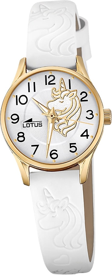 Lotus detské hodinky z kože biele Lotus Junior náramkové hodinky D2UL18574/F
