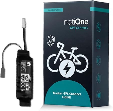 notiOne® Tracker GPS für Bike mit Elektromotor Ananda, Fahrrad-Diebstahlschutz, ohne ABO, Echtzeit-Ortung & Geofencing e-bike