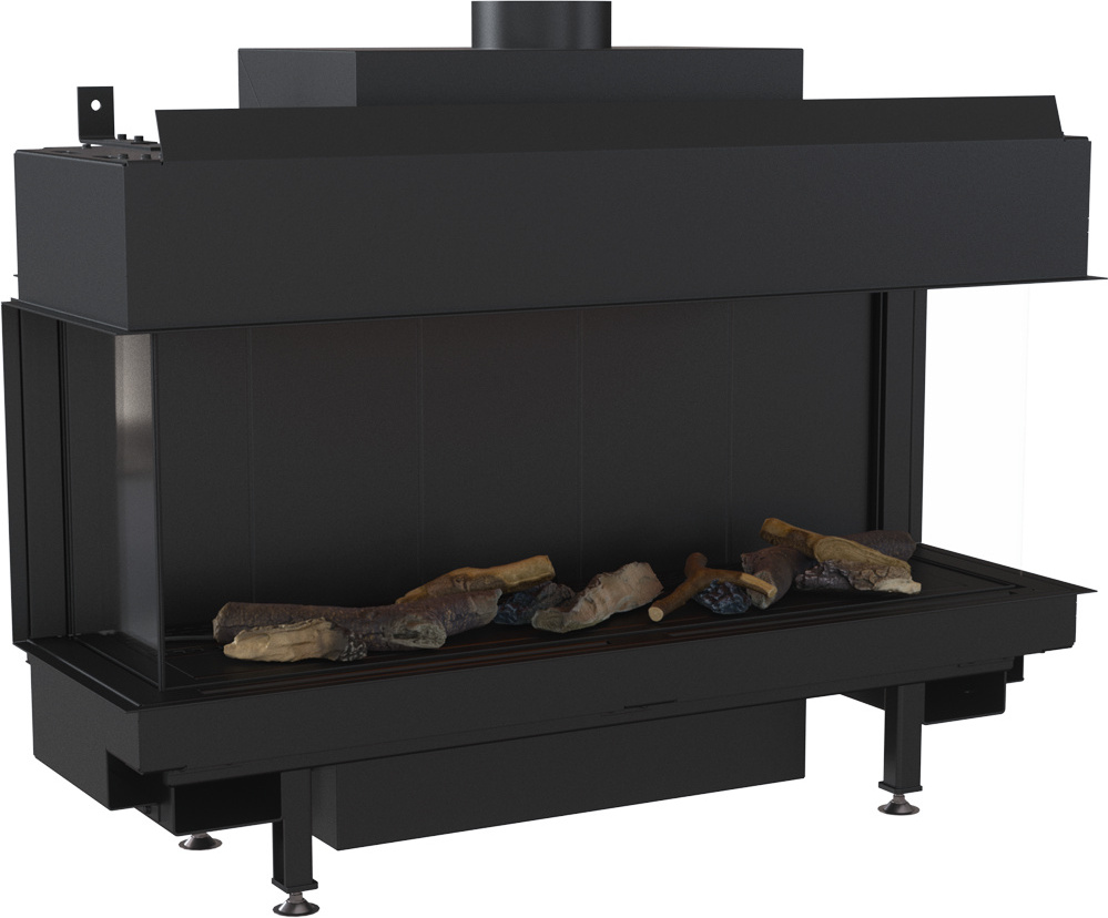 Plynový krb Leo 100 Triple Glazing Propan Butane ∅ 100/150 9,5 kW