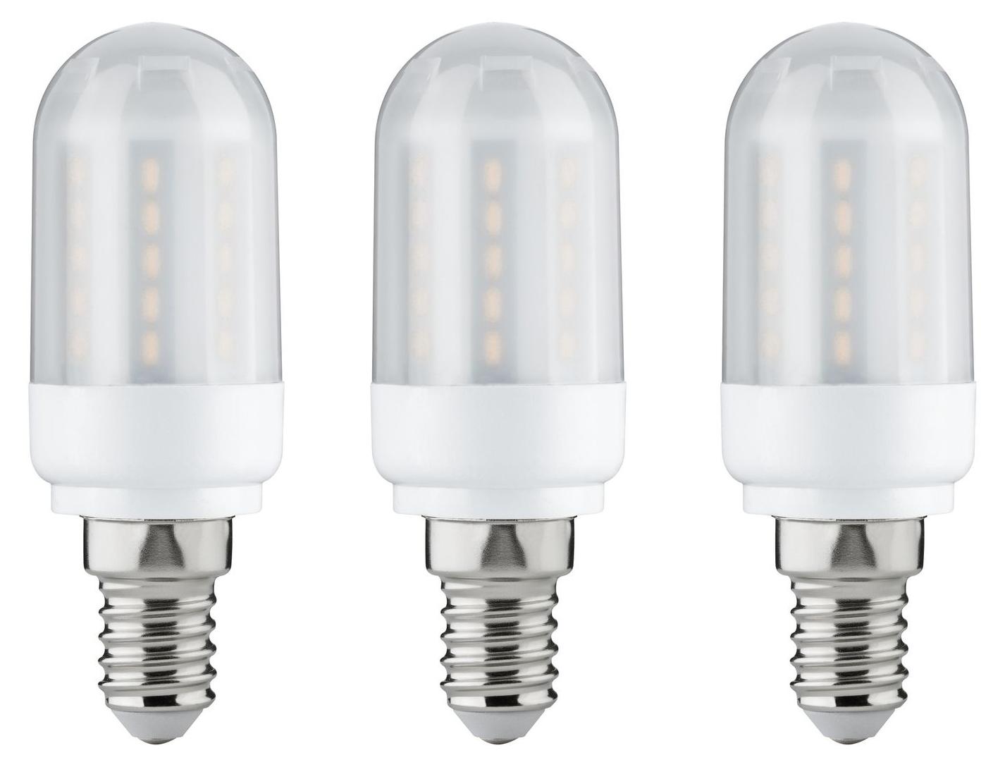3x Paulmann LED Kolbenlampe 3,5W E14 230V Satin 2700K 284.14