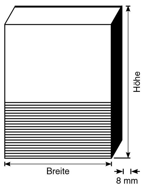 BRÜCK HS-Blankett mit geschl. Rückenverzahnung 650 x 70 x 8 mm | 9865078