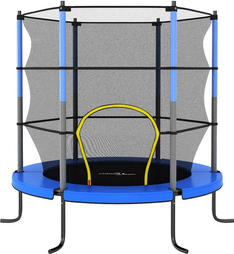 vidaXL Trampolína s bezpečnostnou sieťou okrúhla 140x160 cm modrá