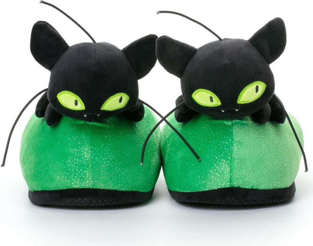 Corimori Miraculous Ladybug Plüsch-Hausschuhe Kwami "Plagg" 34-44