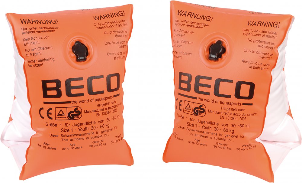 Beco 9703 Schwimmflügel Größe 0 pinke Schwimmbrille 15-30 kg, 2-6 Jahre 