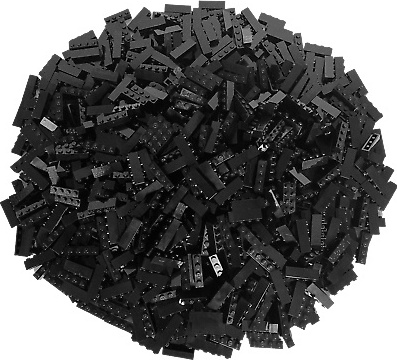 LEGO® 1x4 kocky Vysoké kocky Čierna - 3010 NEW! Množstvo 100x