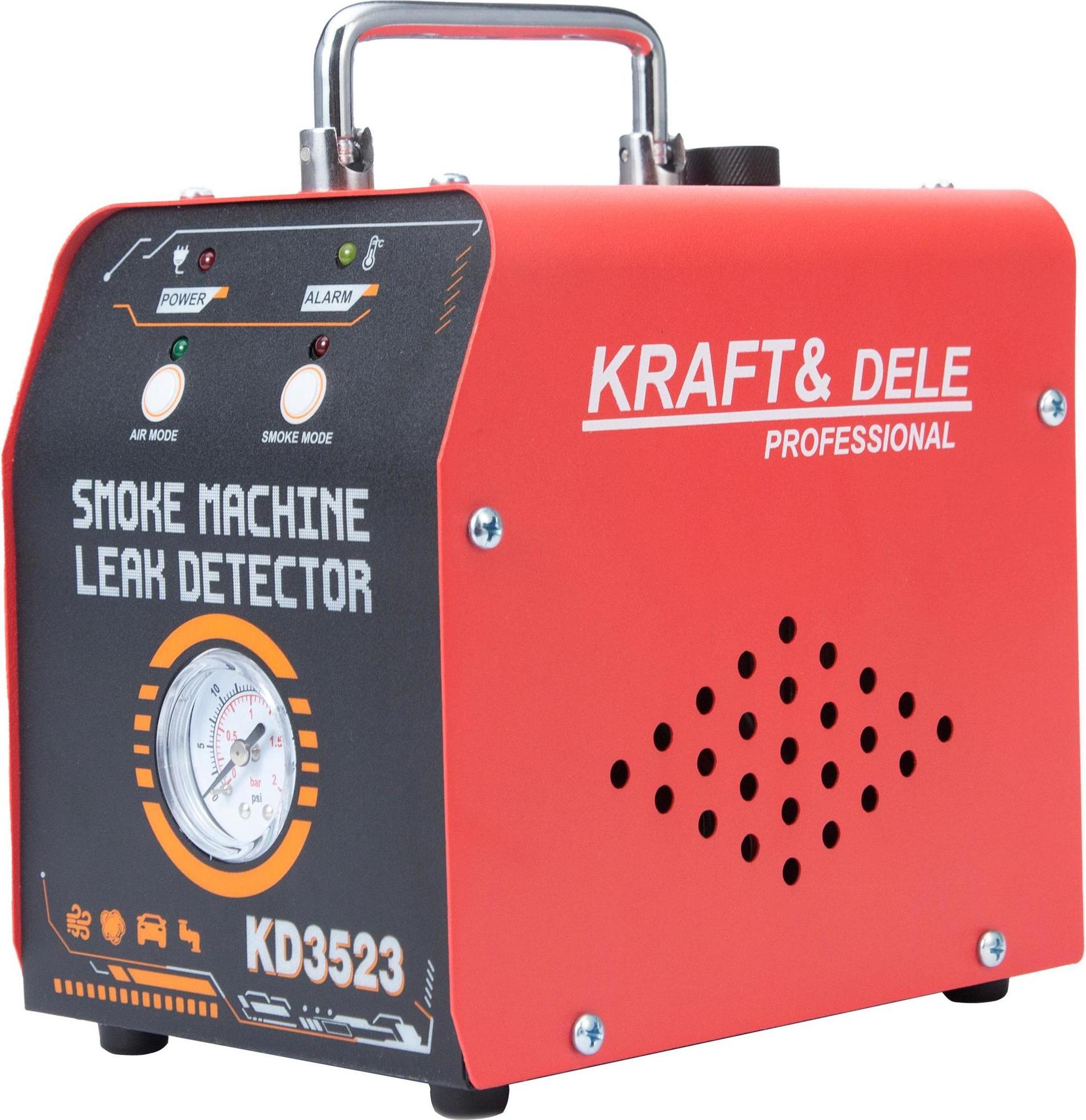 KRAFT&DELE | Rauchmaschine, Leckdetektor, Vakuumtester, Rohr Diagnosewerkzeug, 12V, 20l/min, 30ml KD3523