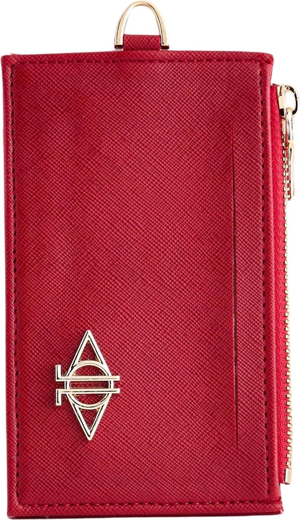 Dellel Rotes Kartenetui mit Reißverschluss – Kompakt & Stilvoll
