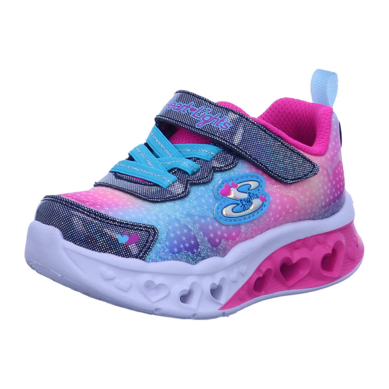 Dievčenské tenisky Skechers FLUTTER HEART LIGHTS-SIMPLY dámske tenisky 15638-21, 15638-22 SKE-302315N colorful 21 [detská obuv]