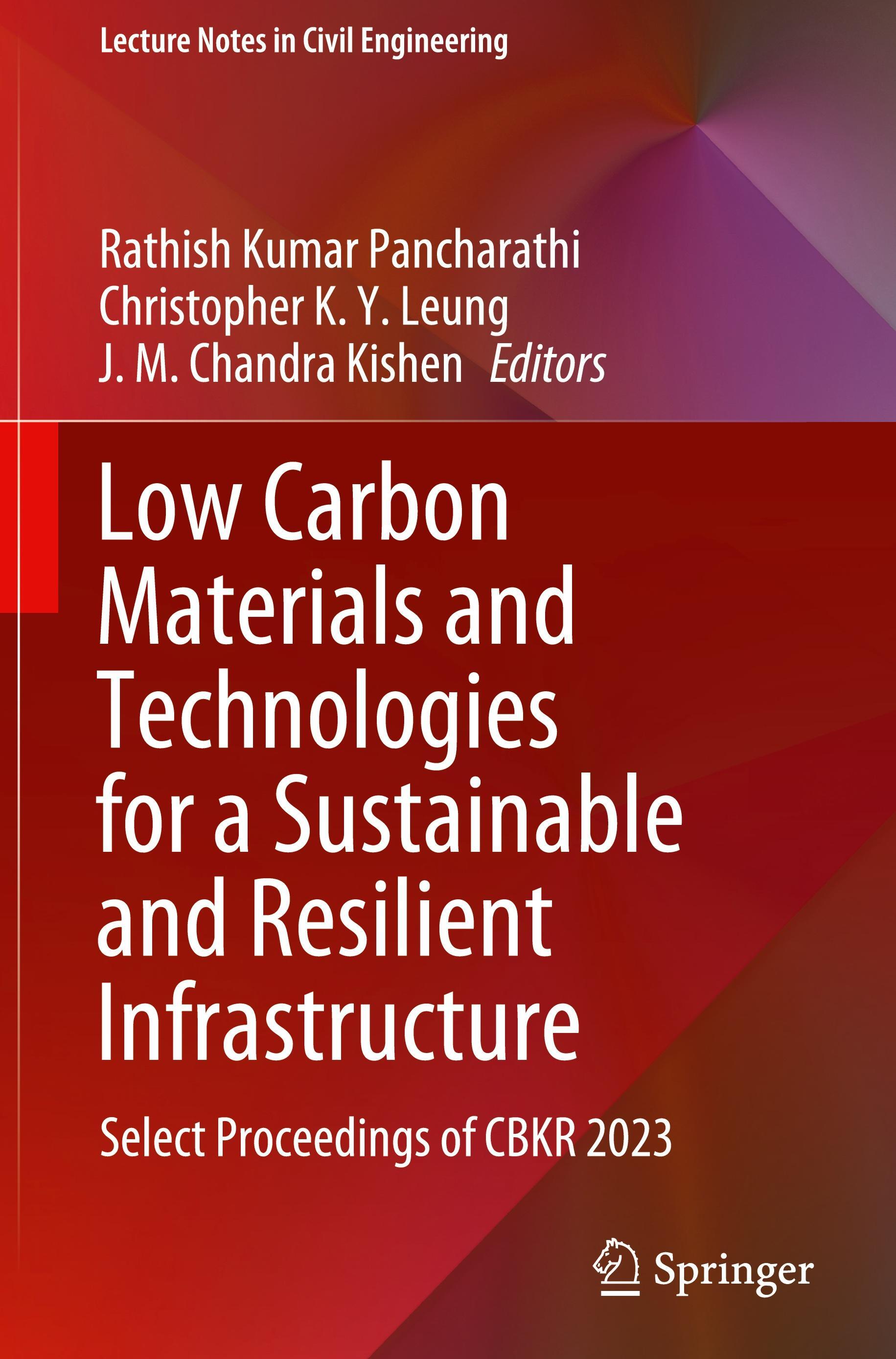 Springer, Springer Kohlenstoffarme Materialien und Technologien für eine nachhaltige und widerstandsfähige Infrastruktur