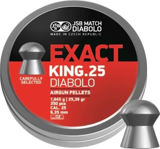 Jsb match diabolo JSB Exact King Diabolokugeln 6,35 mm 350 Stk. R-BRD-036