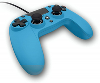 Gioteck Controller VX4 blau kabelgebunden f. PS4 und PC Game
