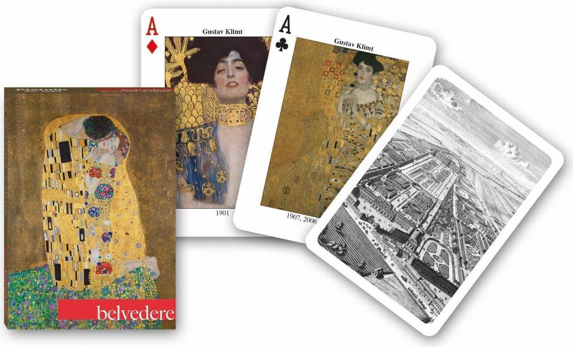 Creativa Mente Piatnik Piatnik Kartenspiel Belvedere Masterpieces 55 Blatt 63 x 88 mm Faltetui