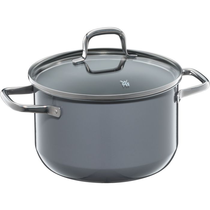 WMF Fusiontec Essential Pentola Per Carne 24 Cm Con Coperchio In Vetro – 6,4L, Adatta A Induzione, Made In Germany - 4
